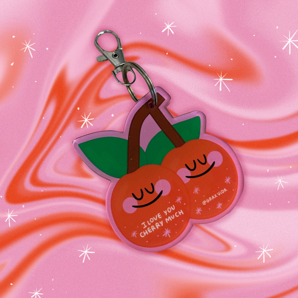 Llavero "i love you cherry much"