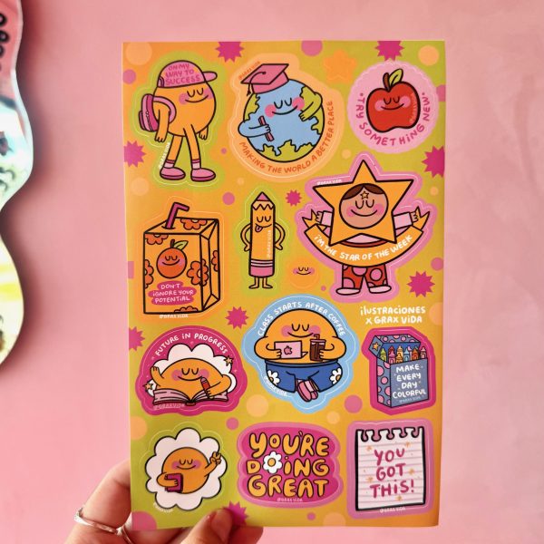 Planilla Stickers Back to school