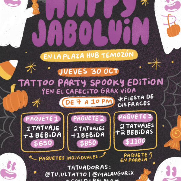 Tattoo Party + DJ + Fiesta de Disfraces