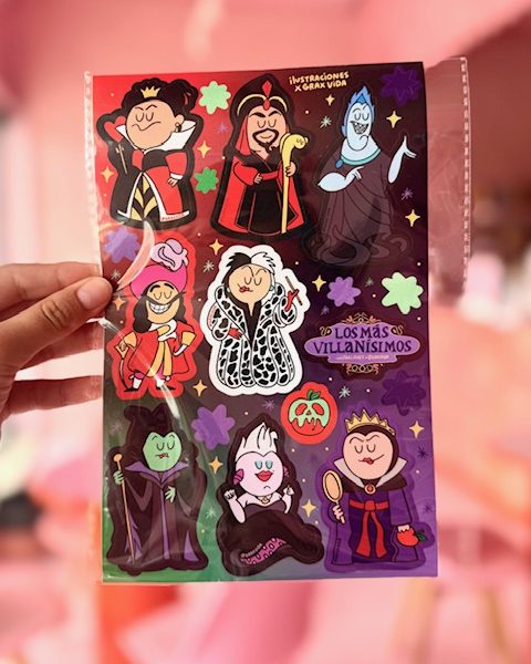Planilla Stickers - Villanas Disney