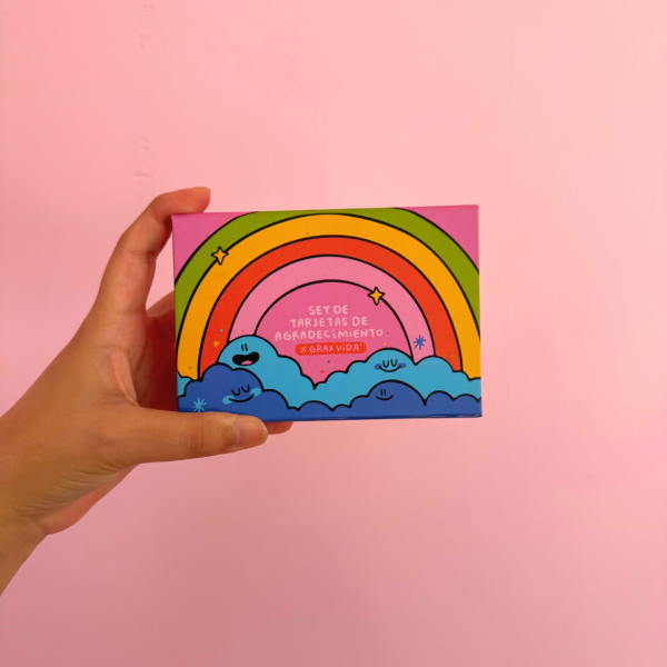 Set de tarjetas de agradecimiento