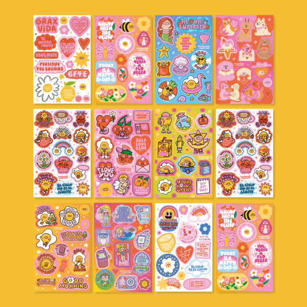 Planilla de Stickers UV