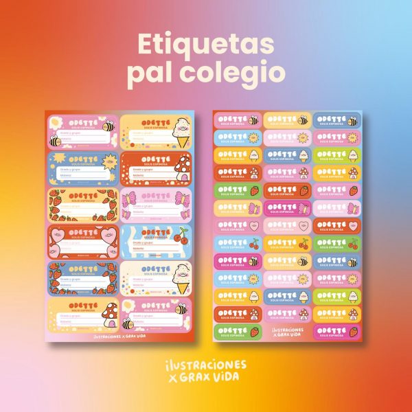Etiquetas pal colegio